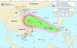 Áp thấp nhiệt đới đã đi vào Biển Đông, khả năng mạnh lên thành bão