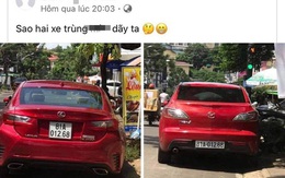 Xe sang Lexus mang biển số đẹp... trùng với xe khác