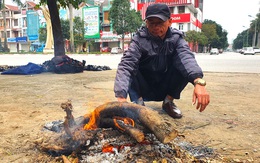 Rét "cắt da cắt thịt", người dân vơ củi nhóm lửa sưởi ấm mưu sinh ở TP Vinh
