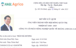 HAGL Agrico: Tỷ phú Trần Bá Dương ứng cử vào HĐQT, nhiều biến động lớn về nhân sự cấp cao sắp diễn ra