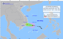 Áp thấp nhiệt đới mạnh cấp 6-7 cách Ninh Thuận khoảng 282km