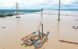 Tiến độ cầu Mỹ Thuận 2 đang vượt kế hoạch