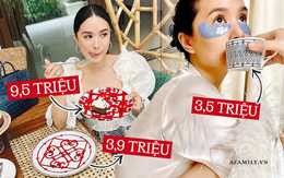 Bóc giá gốm sứ hàng hiệu của các "thánh nữ" chịu chơi: Bình trà sương sương 16 triệu, đến cái thìa đi kèm cũng 11 triệu