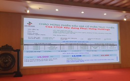 Phục Hưng Holdings (PHC) đấu giá thành công 10 triệu cổ phần, thu về hơn 135 tỷ đồng