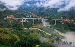 Cận cảnh thi công cây cầu cạn có trụ cao nhất Việt Nam