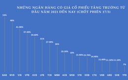 Vì sao cổ phiếu ngân hàng lũ lượt vượt đỉnh trong tháng 3?