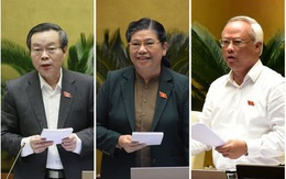 Chủ tịch Quốc hội Vương Đình Huệ chúc mừng 3 Phó Chủ tịch vừa được Quốc hội miễn nhiệm