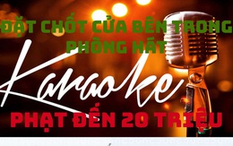 Từ 1/6, đặt chốt cửa bên trong phòng hát karaoke phạt đến 20 triệu đồng