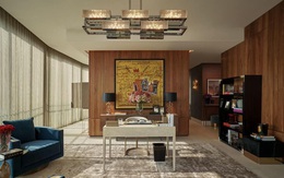Bức tranh treo trong căn penthouse do Thái Công thiết kế bị đặt nghi vấn: Liệu có đúng là tranh thật nguyên bản hay chỉ là bản in thương mại?