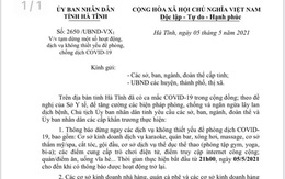 Có 2 ca Covid-19, Hà Tĩnh đóng cửa khẩn các cơ sở karaoke, massage, nhiều trường cho học sinh nghỉ học