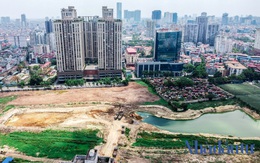 Hà Nội: Đất dự án công viên hồ điều hoà 1.600 tỷ đồng hóa sân bóng, bãi đỗ xe