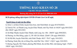 Khẩn tìm người đến 18 địa điểm liên quan ca mắc COVID-19 tại thành phố Lào Cai