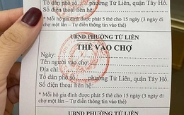 Một số chợ Hà Nội áp dụng "tem phiếu" ngày chẵn, lẻ
