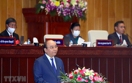 Chủ tịch nước Nguyễn Xuân Phúc có bài phát biểu quan trọng trước Quốc hội Lào