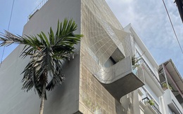 Nhà phố 40 m2 có mặt tiền ấn tượng như một tác phẩm nghệ thuật, tràn ngập ánh nắng và không gian xanh