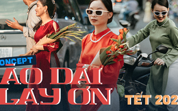 Clip: Loanh quanh Sài Gòn cuối năm, "va" phải những "tiểu thơ" diện áo dài, tay ôm bó lay ơn dễ cưng vô cùng!