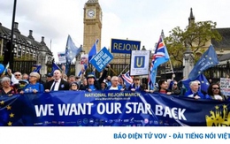Hàng nghìn người ở Anh biểu tình đòi tái gia nhập EU, coi Brexit là thất bại