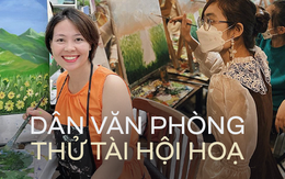 Chị em công sở Hà Nội cuối tuần "nấp" quán cà phê nào để thoả sở thích vẽ tranh?