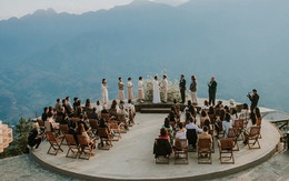 Đám cưới ở nơi cao 1600m so với mực nước biển lộng lẫy và thanh lịch trong ánh hoàng hôn tại Sapa