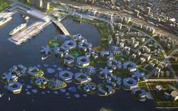 5 điều đáng kinh ngạc về thành phố nổi đầu tiên trên thế giới: Có khả năng nâng theo mực nước biển, vật liệu xây dựng tự duy trì và tự sửa chữa