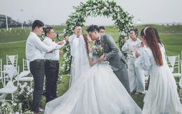 Đám cưới tinh tế trên bãi cỏ và lời mách nhỏ hữu hiệu của cô dâu khi hôn lễ kết thúc