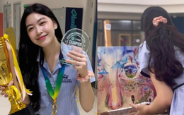 Lọ Lem - con gái xinh đẹp của MC Quyền Linh đạt giải nhất tại cuộc thi hội họa