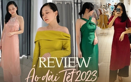 Review tận tay 9 mẫu áo dài đẹp mê ly cho Tết 2023