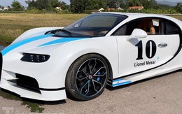 Bugatti Chiron tự chế trang trí màu cờ sắc áo tuyển Argentina