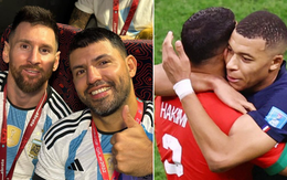 Tình bạn diệu kỳ tại World Cup 2022: Aguero là điểm tựa tinh thần cho Messi, Mbappé và Hakimi thực hiện lời hẹn đặc biệt