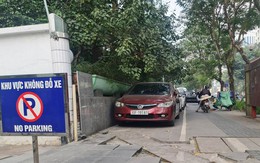 Nhiều quận ở Hà Nội bắt đầu dẹp bãi xe ô tô trên vỉa hè