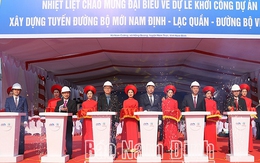 Khởi công tuyến đường bộ mới Nam Định - Lạc Quần - Đường bộ ven biển