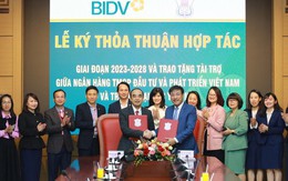 BIDV và Trường Đại học Y Hà Nội ký kết ﻿﻿Thỏa thuận hợp tác giai đoạn 2023-2028 và trao tài trợ