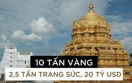 Một ngôi đền ở Ấn Độ sở hữu 10 tấn vàng cùng 20 tỷ USD tiền gửi ngân hàng, hàng loạt bất động sản đắt giá khắp cả nước: Nhờ đâu mà giàu có đến vậy?