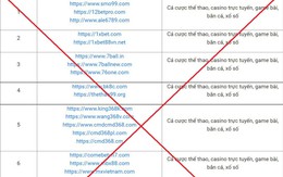 Công bố 98 website có dấu hiệu vi phạm pháp luật, liên quan đến cá độ
