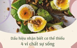 Dấu hiệu nhận biết cơ thể thiếu 4 vi chất sự sống: Có biểu hiện nhiều người chủ quan nhưng là lời kêu cứu của cơ thể