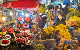 Cảnh trái ngược tại chợ hoa lớn nhất Hà Nội mùa Valentine: Hoa cúng "lên ngôi", hoa tình yêu "mất giá"