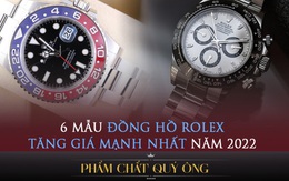 6 mẫu đồng hồ Rolex tăng giá mạnh nhất năm 2022: Lên hơn 10%, đầu tư sớm còn lãi hơn gửi ngân hàng cả năm