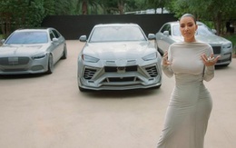 Kim Kardashian 'chơi lớn' độ Rolls-Royce, Lamborghni thành màu xám cho tiệp với sơn nhà