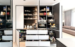 Muốn tiết kiệm không gian cho nhà bếp thì bạn hãy áp dụng ngay thiết kế tủ lưu trữ tối đa này