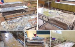 Hà Nội: Xôn xao thông tin Trường chuẩn Quốc gia nhưng bàn ghế cũ nát, hư hỏng gần hết