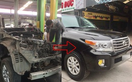 Chủ Toyota Land Cruiser chi 1 tỷ đồng hồi sinh chiếc xe từ đống sắt vụn: Bóng bẩy như mới 'đập hộp' sau 3 tháng, không thể nhận ra bằng mắt thường