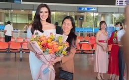 Đỗ Hà về Việt Nam sau thành tích top 13 Miss World: Visual góc cận cực xinh, 1 hành động ở sân bay gây chú ý!