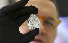 Đấu giá viên kim cương trắng cỡ đại bằng quả trứng gà giá 30 triệu USD
