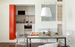 Nhà bếp không có cửa sổ là điểm chung của nhiều nhà chung cư và giải pháp thiết kế khắc phục siêu hay