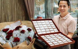 SỐC: Đại gia Cần Thơ mua bó hoa làm từ 99 viên kim cương tặng vợ 8/3, chủ shop "tụt 10 đơn vị huyết áp" ngay trước câu chốt đơn