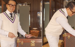 Thái Công giới thiệu chiếc vali yêu thích đựng 1 áo sơ mi và 1 áo vest giá sương sương 1,5 tỷ
