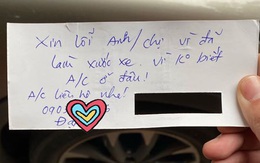 Con nhỏ đùa nghịch làm xước xe người lạ, lời nhắn để lại của ông bố nhận cả nghìn lời khen