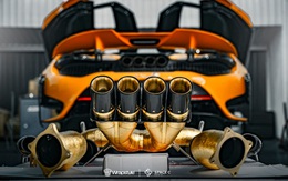 Đại gia Phú Quốc chi hàng trăm triệu đồng nâng cấp hệ thống ống xả mạ vàng cho siêu xe McLaren 765LT