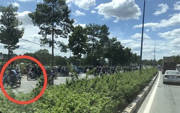 Hàng trăm quái xế dàn hàng ngang, chặn ô tô để đua xe trên đường Mỹ Phước-Tân Vạn