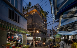 Căn nhà 6 tầng đẹp lung linh giữa phố chợ đông đúc Sài Gòn